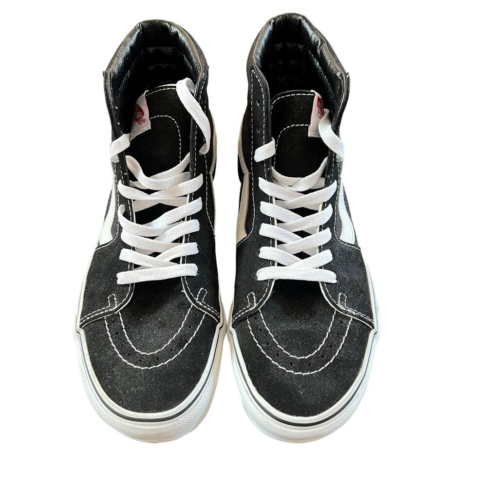Vans Sk8-Hi Black White High Top Sneakers Men’s Size 9 Lace Up Skate Shoes